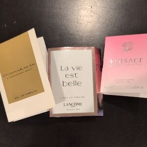 Versace, Lancome, Donna Karan Perfume Trio